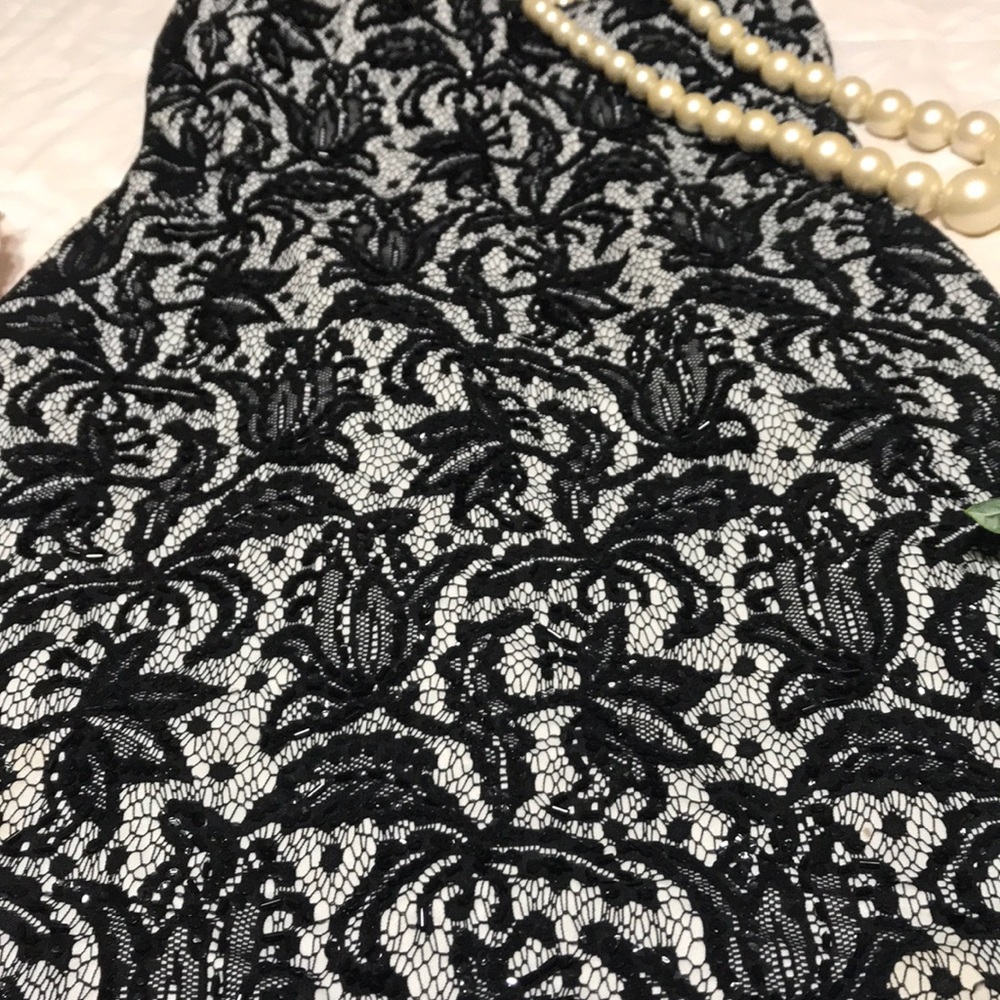 Cache Beaded lace strapless dress - Picture 5 of 7